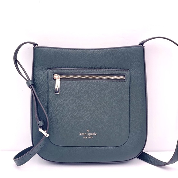 kate spade Bags Kate Spade Leila Top Zip Crossbody Deep Ever Green